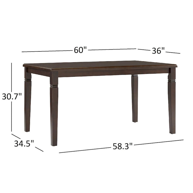 Ensemble de salle à manger Lynn Espresso Finish par iNSPIRE Q Classic