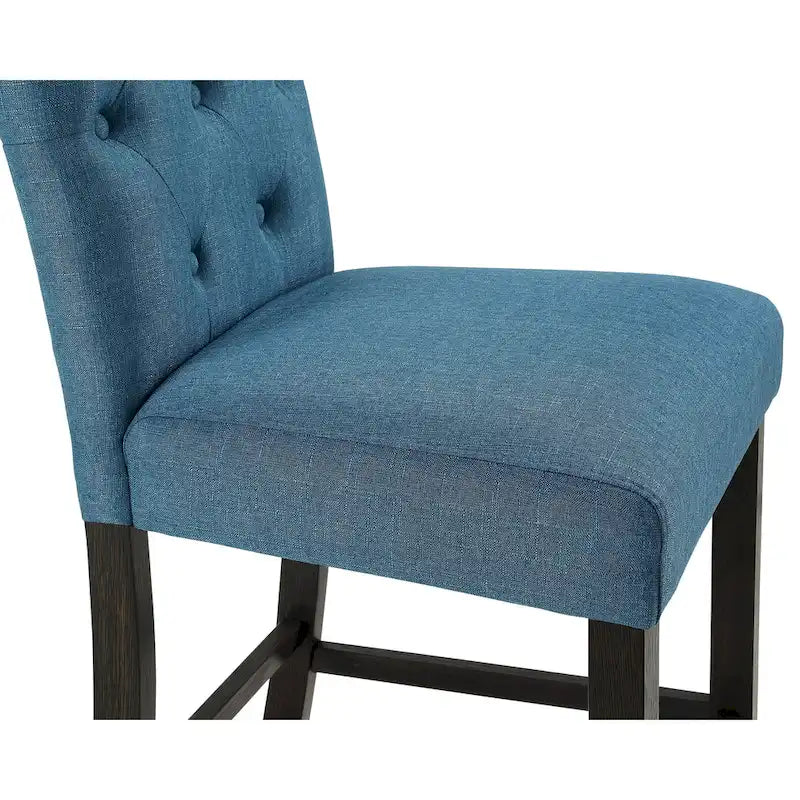 Ensemble de salle à manger 5 pièces en bois finition noir antique hauteur comptoir Roundhill Furniture Leviton