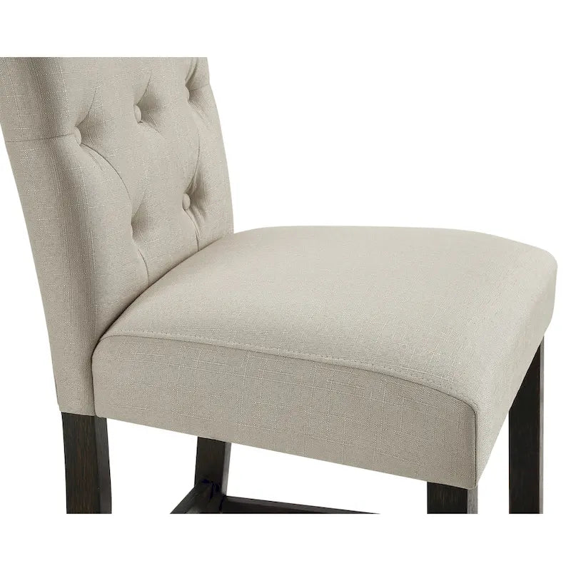 Ensemble de salle à manger 5 pièces en bois finition noir antique hauteur comptoir Roundhill Furniture Leviton