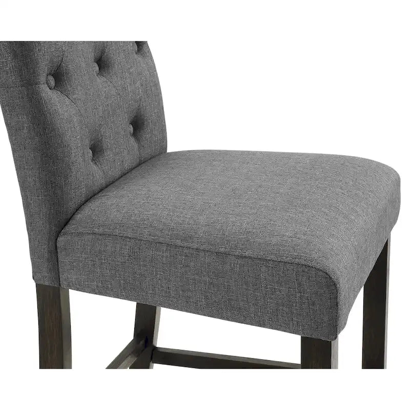 Ensemble de salle à manger 5 pièces en bois finition noir antique hauteur comptoir Roundhill Furniture Leviton