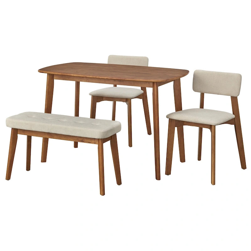Ensemble de salle à manger 4 pièces en bois massif Nettie de Simple Living