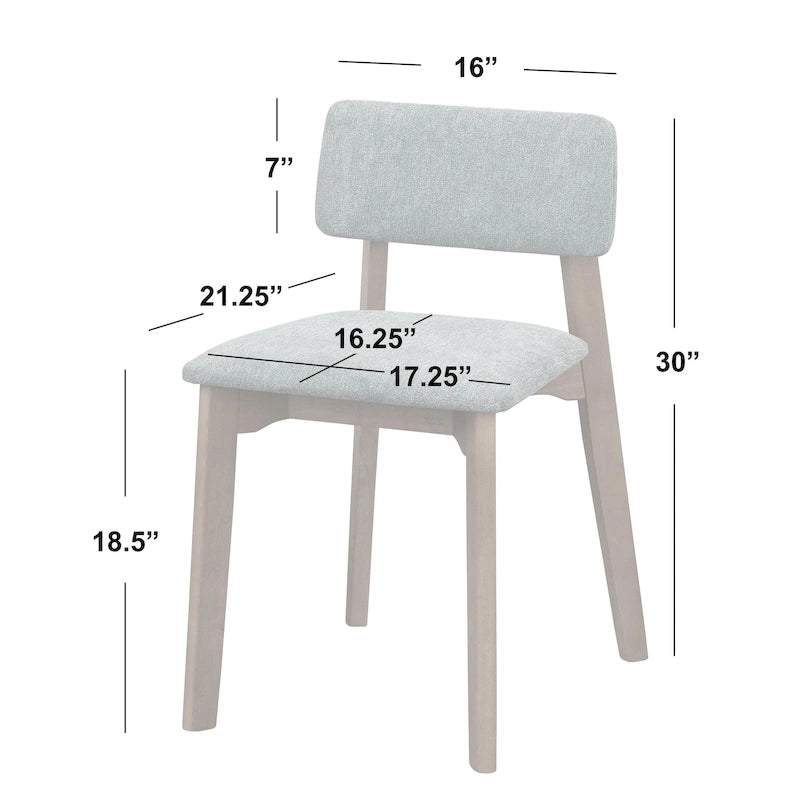Ensemble de salle à manger 4 pièces en bois massif Nettie de Simple Living