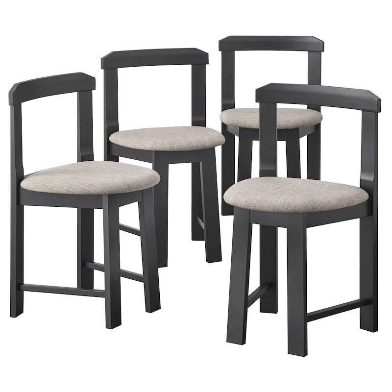 Ensemble de salle à manger rond compact 5 pièces Harrisburg Tobey