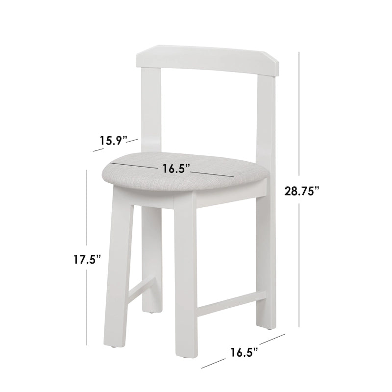 Ensemble de salle à manger rond compact 5 pièces Harrisburg Tobey