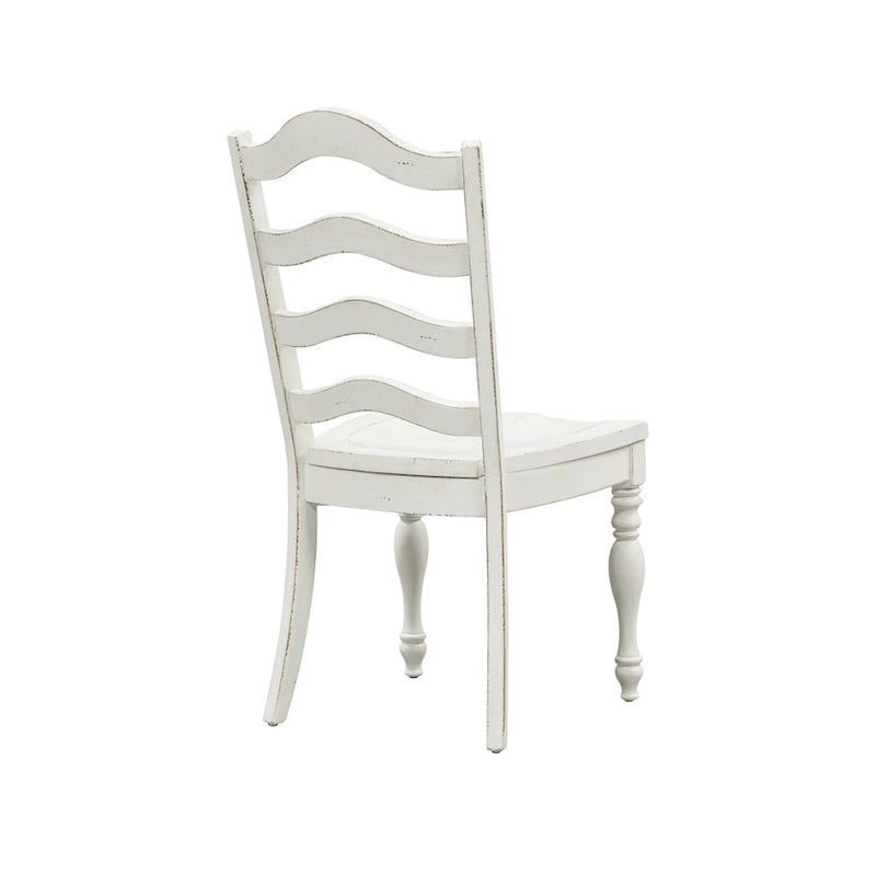 Ensemble de 3 pièces à abattant Magnolia Manor, blanc antique, écorce vieillie