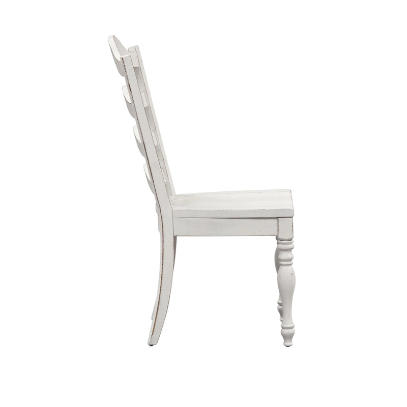 Ensemble de 3 pièces à abattant Magnolia Manor, blanc antique, écorce vieillie