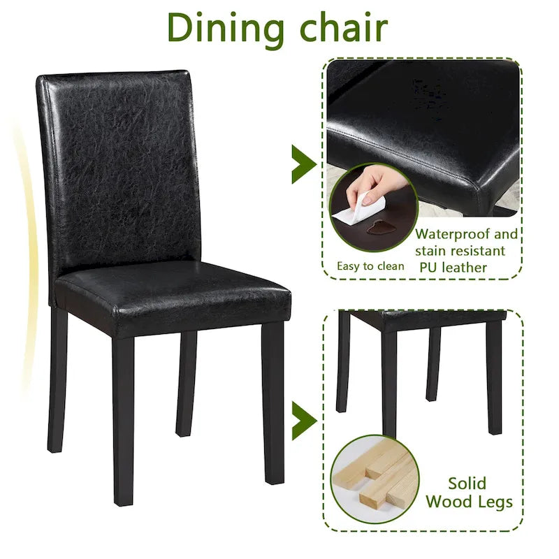 Ensemble de salle à manger 5 pièces en bois