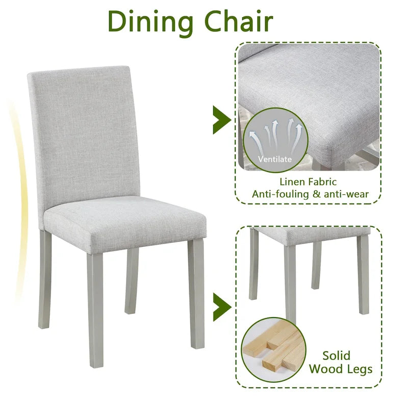 Ensemble de salle à manger 5 pièces en bois