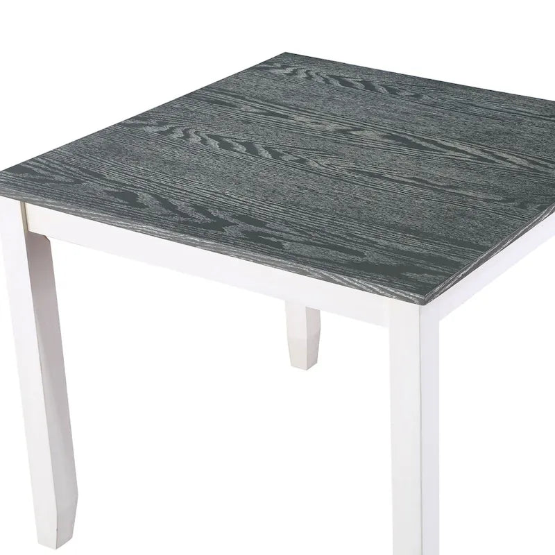 Ensemble de salle à manger carré 5 pièces Badia Transitional White par Furniture of America