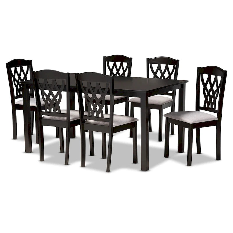 Ensemble de salle à manger Salem moderne et contemporain 7 pièces en bois