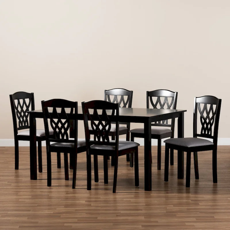 Ensemble de salle à manger Salem moderne et contemporain 7 pièces en bois