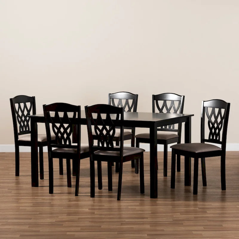 Ensemble de salle à manger Salem moderne et contemporain 7 pièces en bois