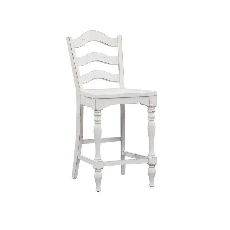 Ensemble de table de rassemblement 5 pièces Magnolia Manor blanc antique écorce patinée