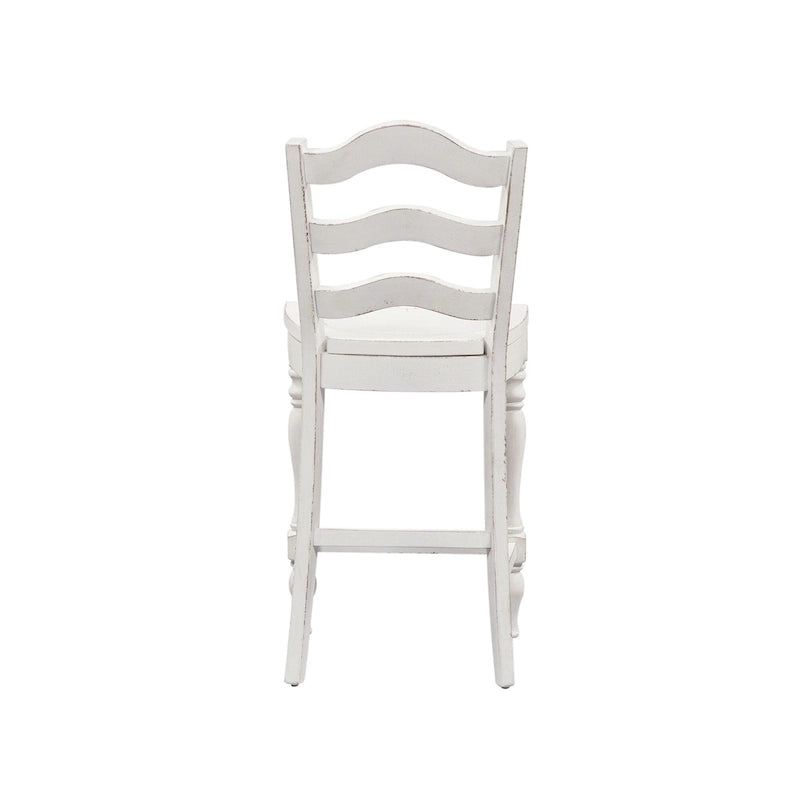 Ensemble de table de rassemblement 5 pièces Magnolia Manor blanc antique écorce patinée