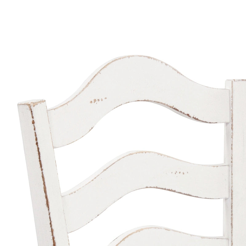 Ensemble de table de rassemblement 5 pièces Magnolia Manor blanc antique écorce patinée