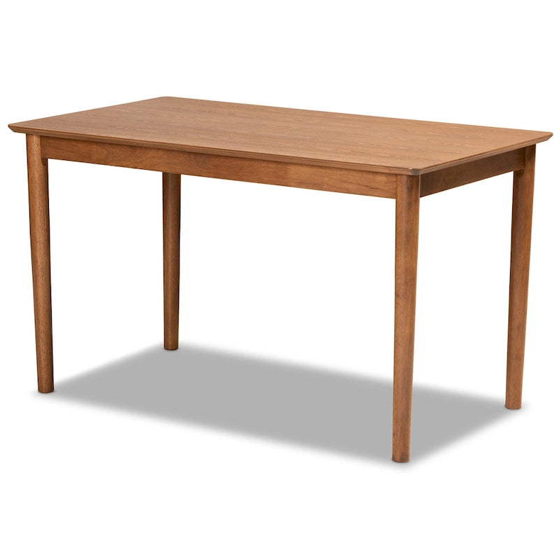 Ensemble de coin repas 5 pièces Daymond mi-siècle rembourré et en noyer