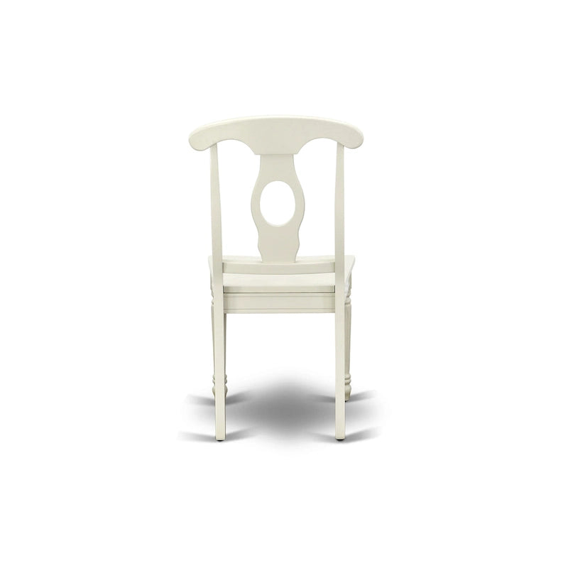 Ensemble de salle à manger East West Furniture – une table à manger rectangulaire et des chaises de cuisine, blanc lin (option pièces)