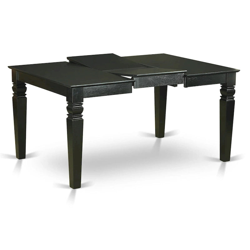 East West Furniture Ensemble de 7 pièces Table et chaises de cuisine - une table de salle à manger et 6 chaises de salle à manger (options de finition)