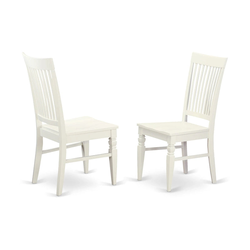 East West Furniture Ensemble de 7 pièces Table et chaises de cuisine - une table de salle à manger et 6 chaises de salle à manger (options de finition)