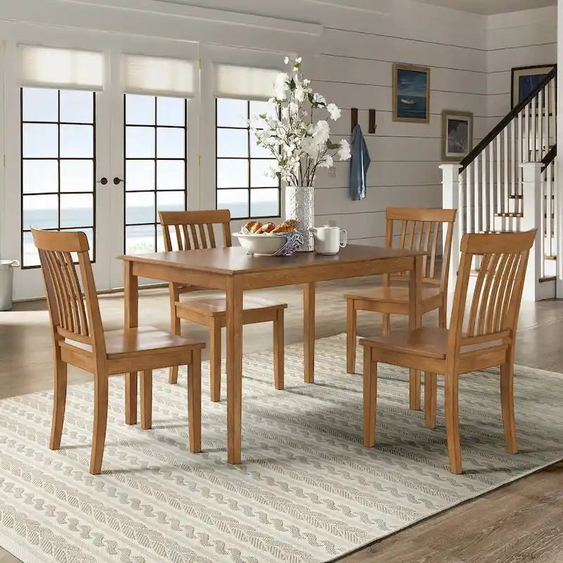Ensemble de salle à manger rectangulaire 5 pièces chêne Wilmington II 48 pouces par iNSPIRE Q Classic