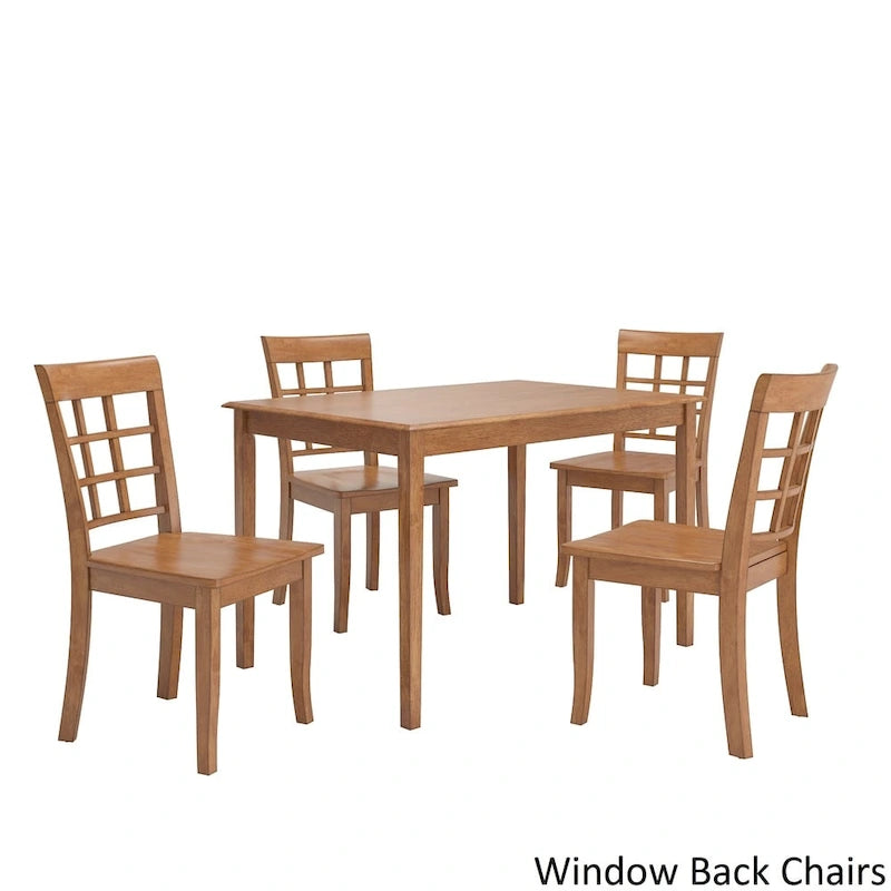 Ensemble de salle à manger rectangulaire 5 pièces chêne Wilmington II 48 pouces par iNSPIRE Q Classic