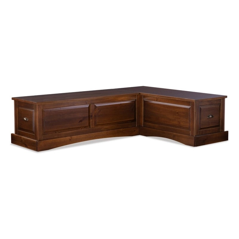 Ensemble de table de coin sans dossier Ame Walnut