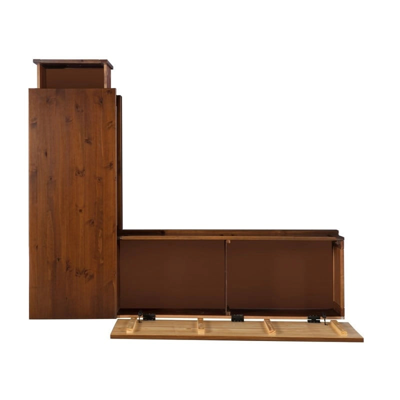 Ensemble de table de coin sans dossier Ame Walnut