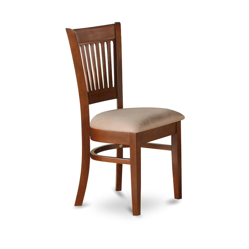East West Furniture Ensemble de table de cuisine 7 pièces - une table de salle à manger ovale et 6 chaises de cuisine, Espresso (options de siège)