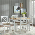 Ensemble de salle à manger Simple Living Crossback 5 pièces blanc