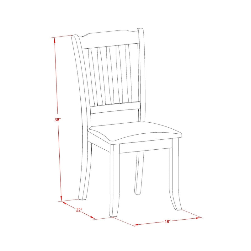 Ensemble de salle à manger East West Furniture – Une table de cuisine ronde et des chaises Parson en tissu de lin (pièces et options de finition)