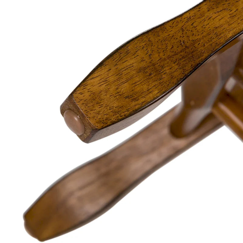 Ensemble de salle à manger rétractable Treasures Rustic Oak 5 pièces avec dossier en gerbe