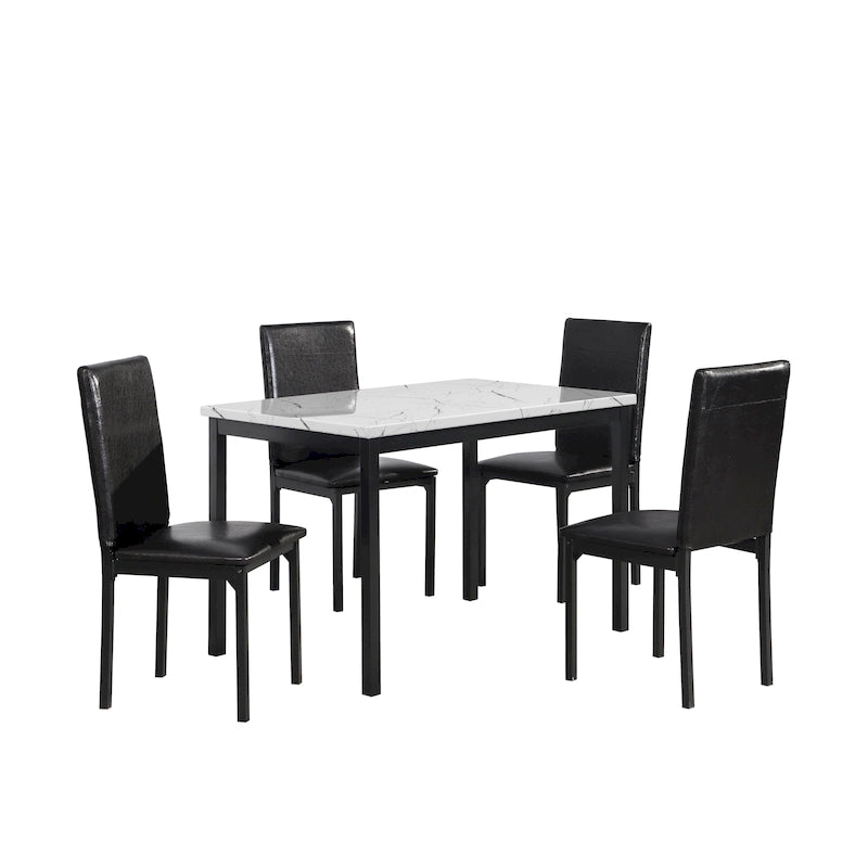 Ensemble de salle à manger 5 pièces en métal Citico de Roundhill Furniture