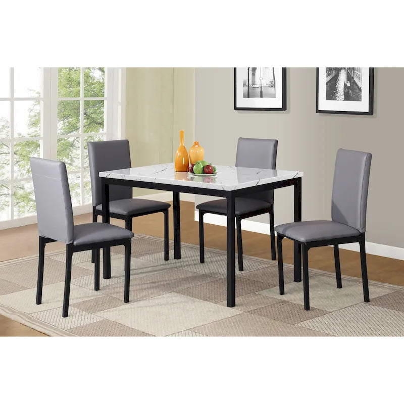 Ensemble de salle à manger 5 pièces en métal Citico de Roundhill Furniture