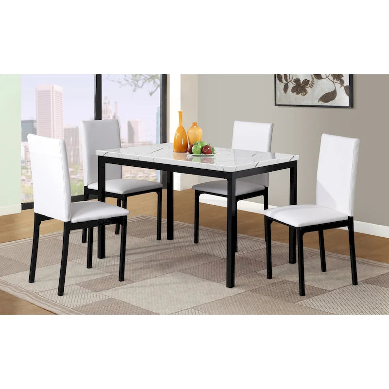 Ensemble de salle à manger 5 pièces en métal Citico de Roundhill Furniture