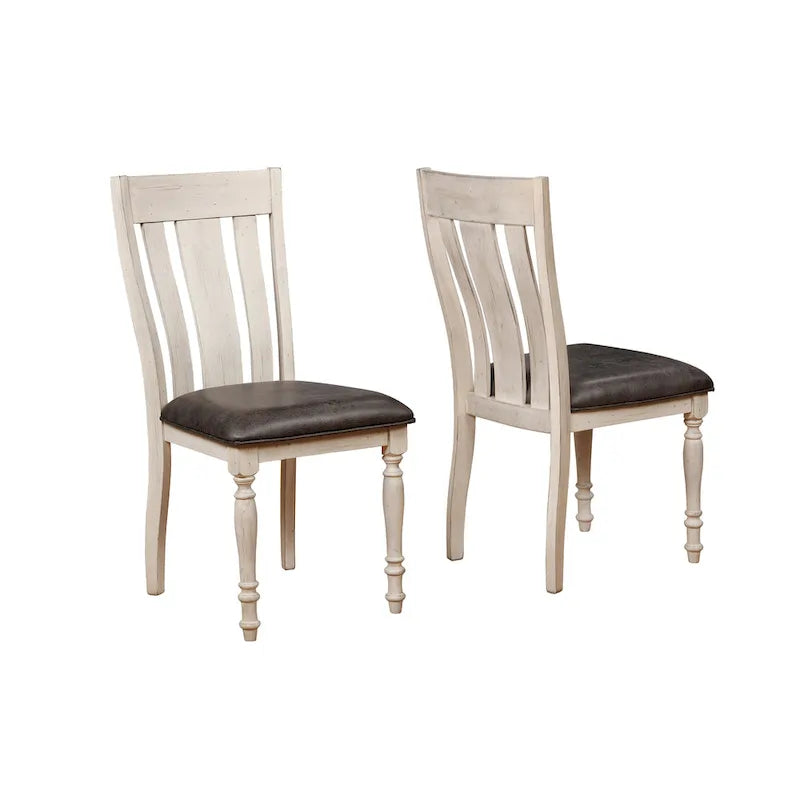 Ensemble de salle à manger 5 pièces Roundhill Furniture Arch en chêne vieilli, table ronde avec 4 chaises