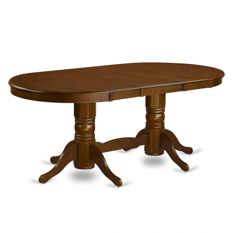 Ensemble de salle à manger East West Furniture 9 pièces comprenant une table ovale en bois et 8 chaises de salle à manger, expresso (options de type de siège)