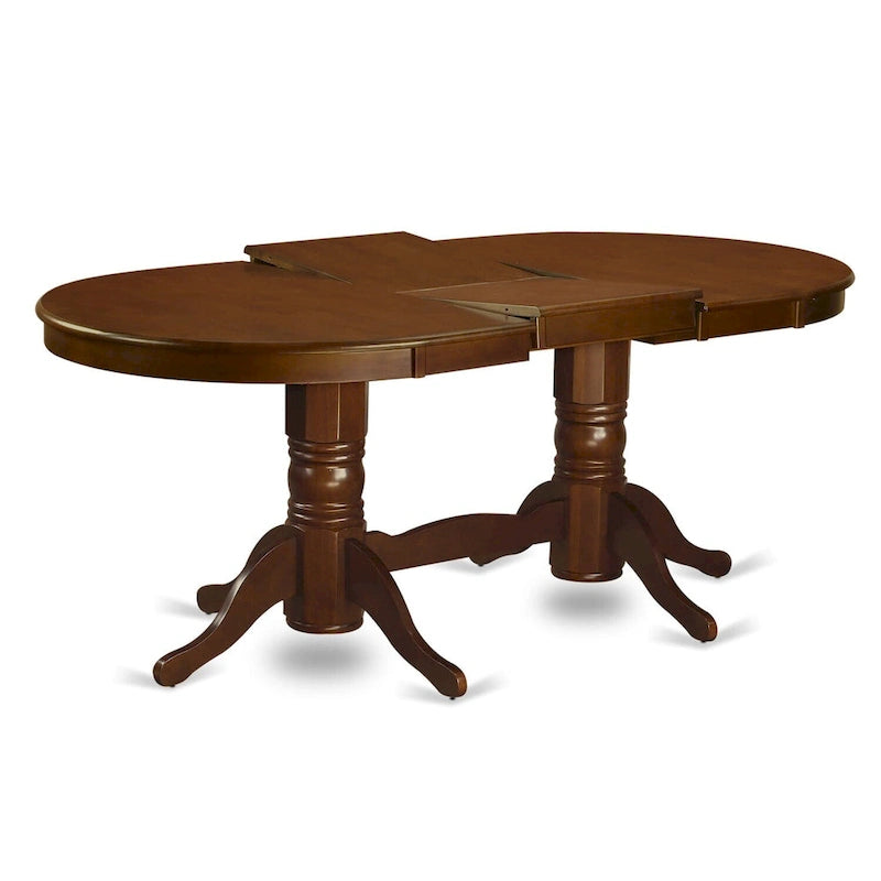 Ensemble de salle à manger East West Furniture 9 pièces comprenant une table ovale en bois et 8 chaises de salle à manger, expresso (options de type de siège)