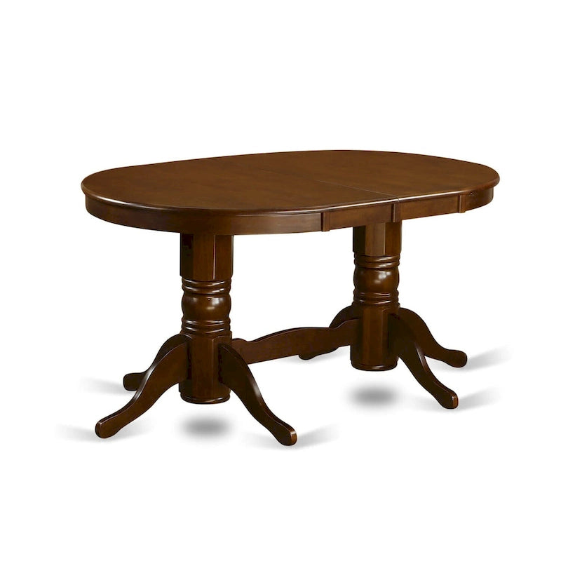 Ensemble de salle à manger East West Furniture 9 pièces comprenant une table ovale en bois et 8 chaises de salle à manger, expresso (options de type de siège)