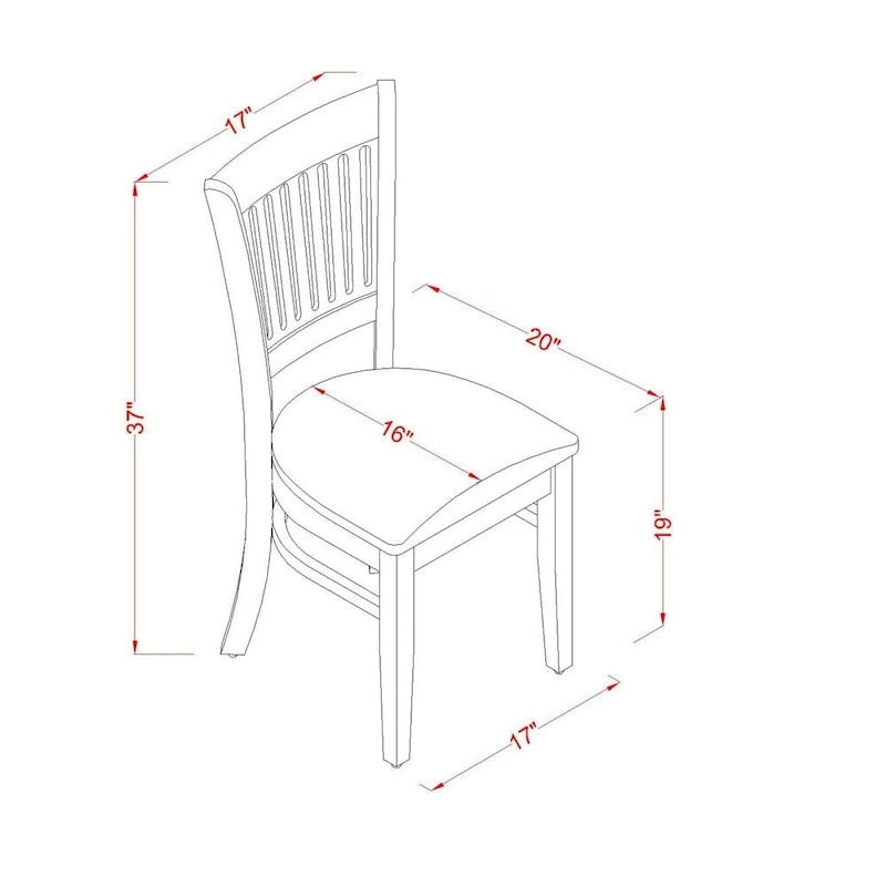 Ensemble de salle à manger East West Furniture 9 pièces comprenant une table ovale en bois et 8 chaises de salle à manger, expresso (options de type de siège)
