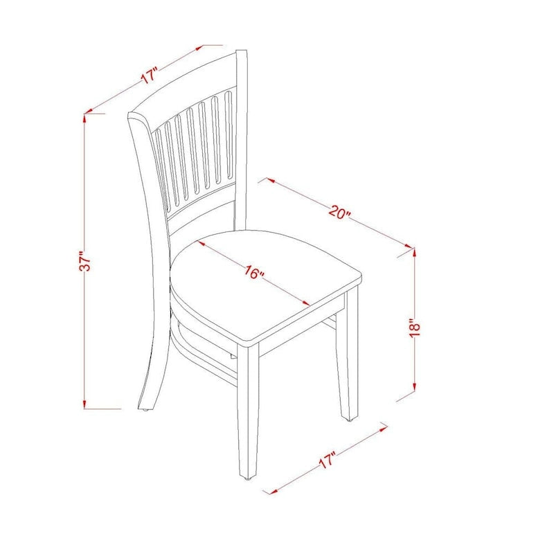 Ensemble de salle à manger East West Furniture 9 pièces comprenant une table ovale en bois et 8 chaises de salle à manger, expresso (options de type de siège)