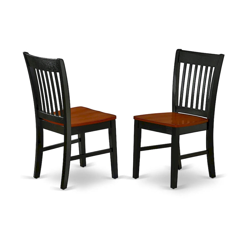 Ensemble de salle à manger East West Furniture composé d'une table à manger rectangulaire avec rallonge papillon et de chaises de salle à manger (options de pièces)
