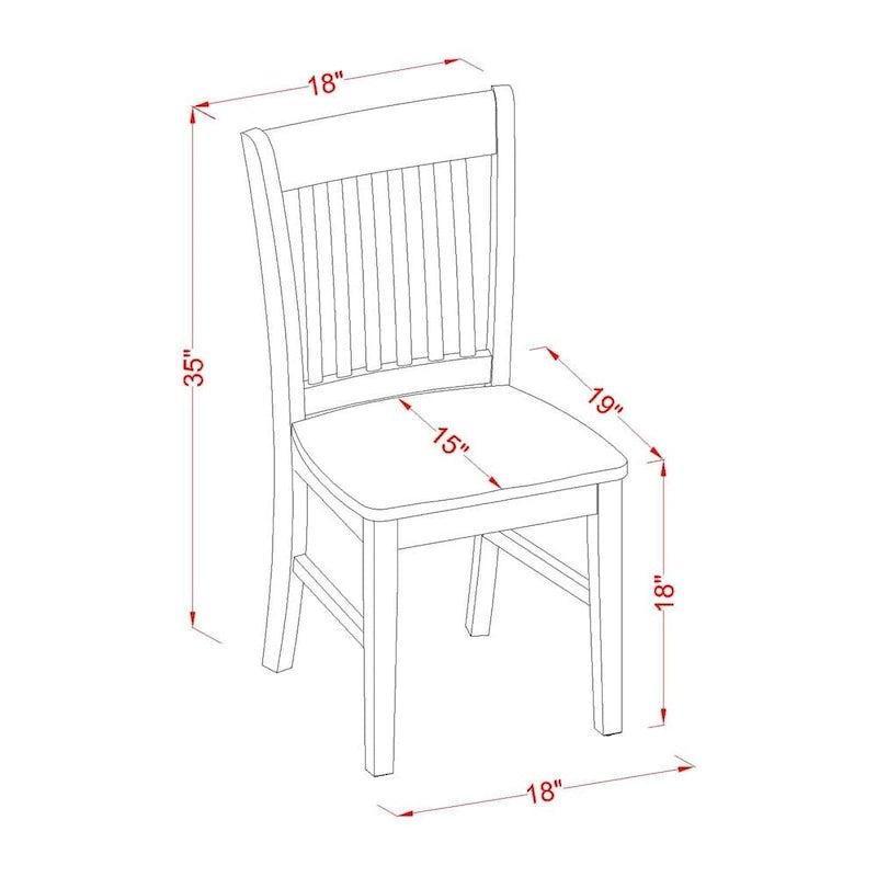 Ensemble de salle à manger East West Furniture composé d'une table à manger rectangulaire avec rallonge papillon et de chaises de salle à manger (options de pièces)