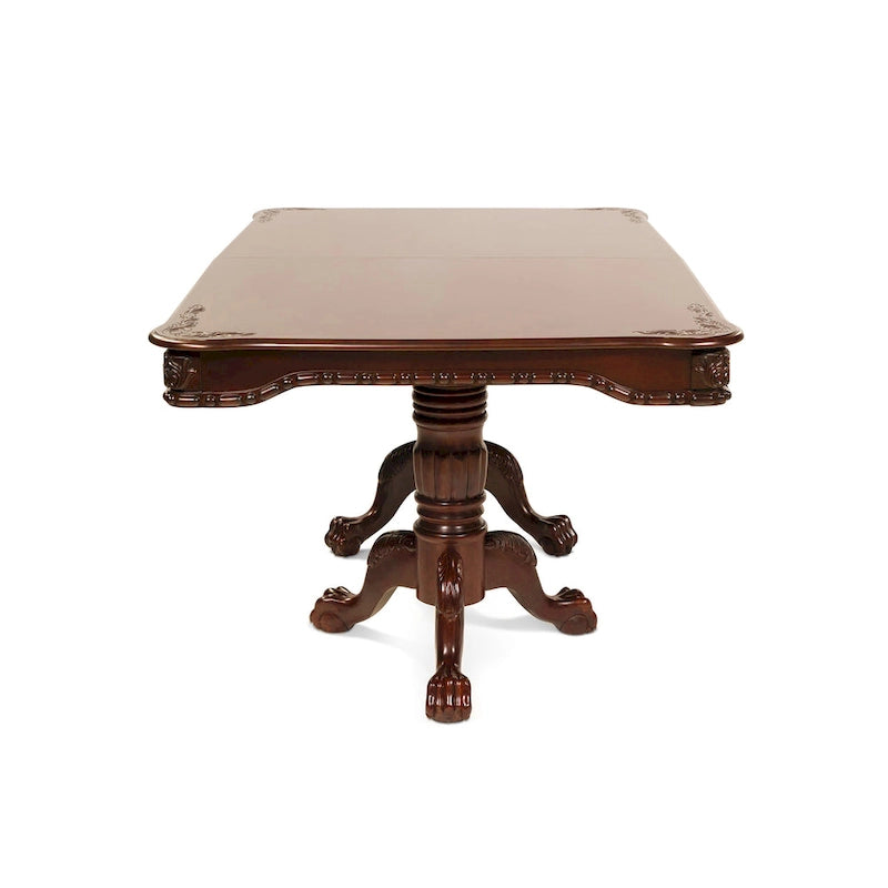 Ensemble de salle à manger Carpia 9 pièces en bois de cerisier marron traditionnel par Furniture of America