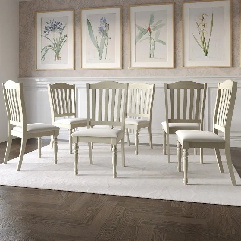 Ensemble de salle à manger bicolore élégant 7 pièces CraftPorch du milieu du siècle