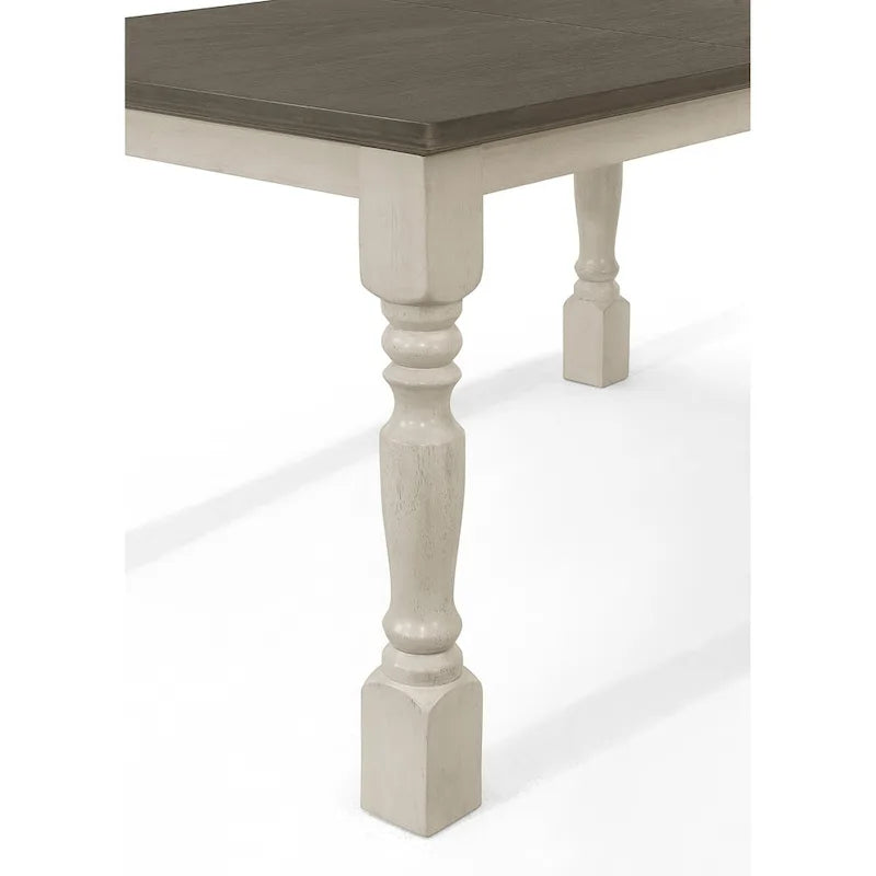 Ensemble de salle à manger bicolore élégant 7 pièces CraftPorch du milieu du siècle