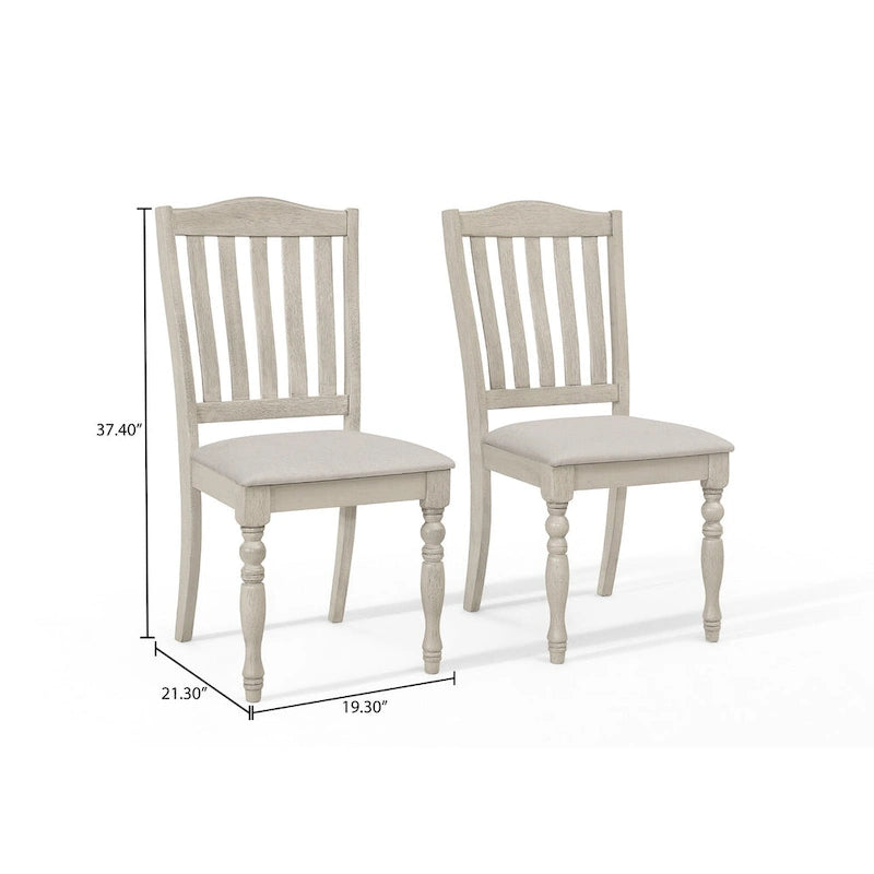 Ensemble de salle à manger bicolore élégant 7 pièces CraftPorch du milieu du siècle