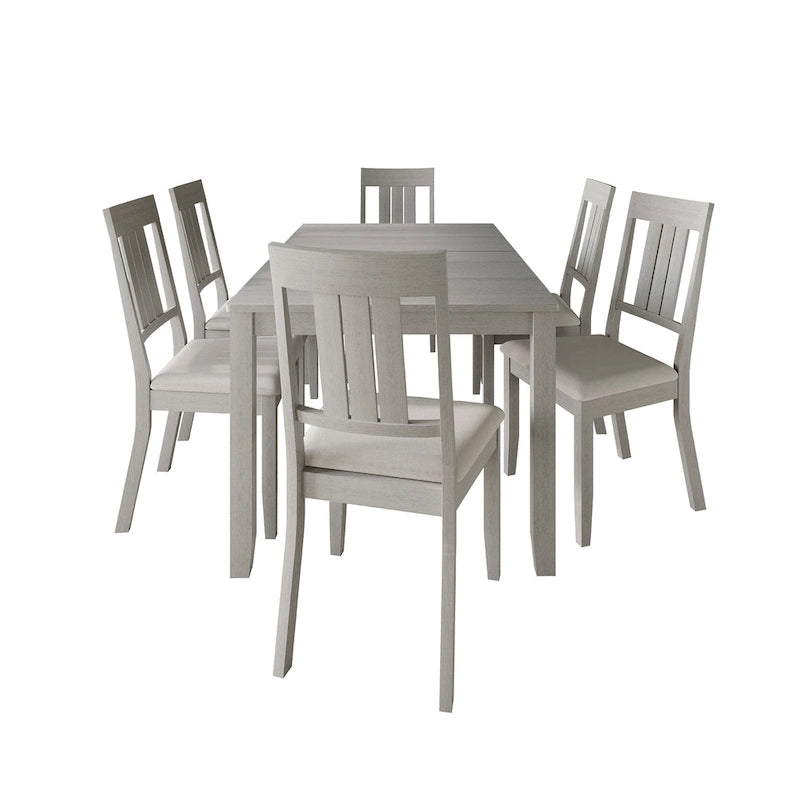 Ensemble de salle à manger classique 7 pièces en bois CraftPorch