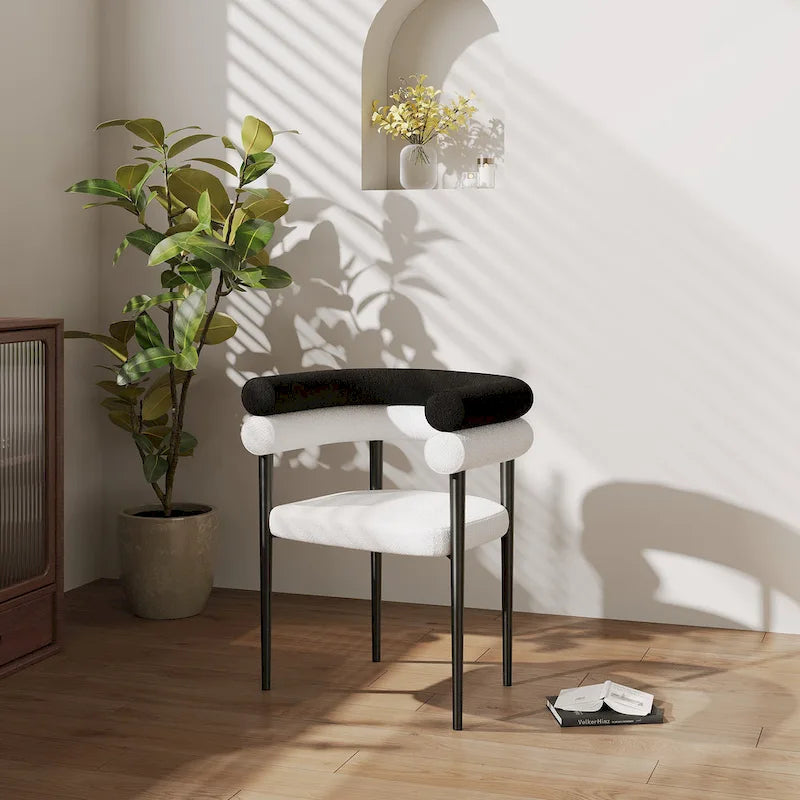 Ensemble de salle à manger extensible en pierre frittée, style moderne et minimaliste, 9 pièces, 8 personnes