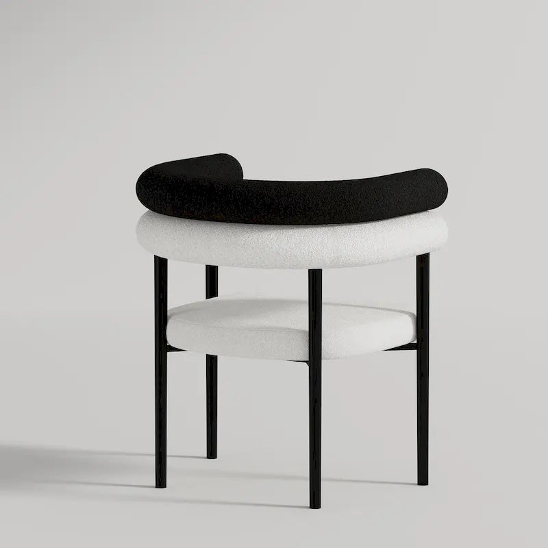Ensemble de salle à manger extensible en pierre frittée, style moderne et minimaliste, 9 pièces, 8 personnes