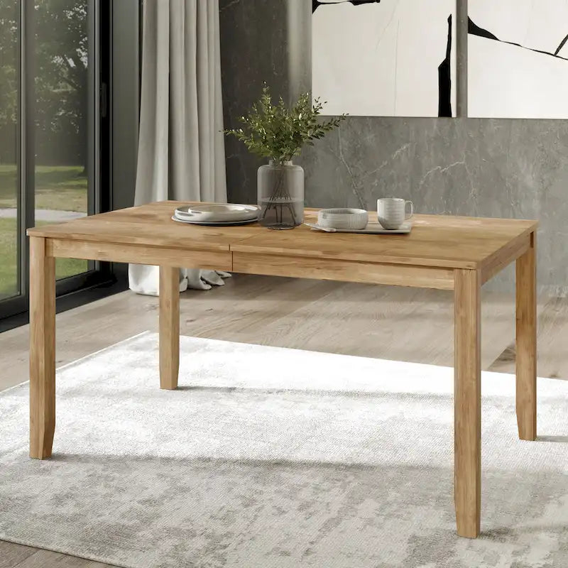 Ensemble de salle à manger 7 pièces en bois style campagnard CraftPorch